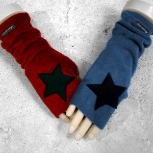 Arm warmers hand warmers with star in desired colors * Handmade Berlin