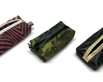 TaTüTa *Punk Gothic Military* for small and large handkerchiefs * Tissue bag Tissue dispenser Storage handkerchief * Handmade Berlin