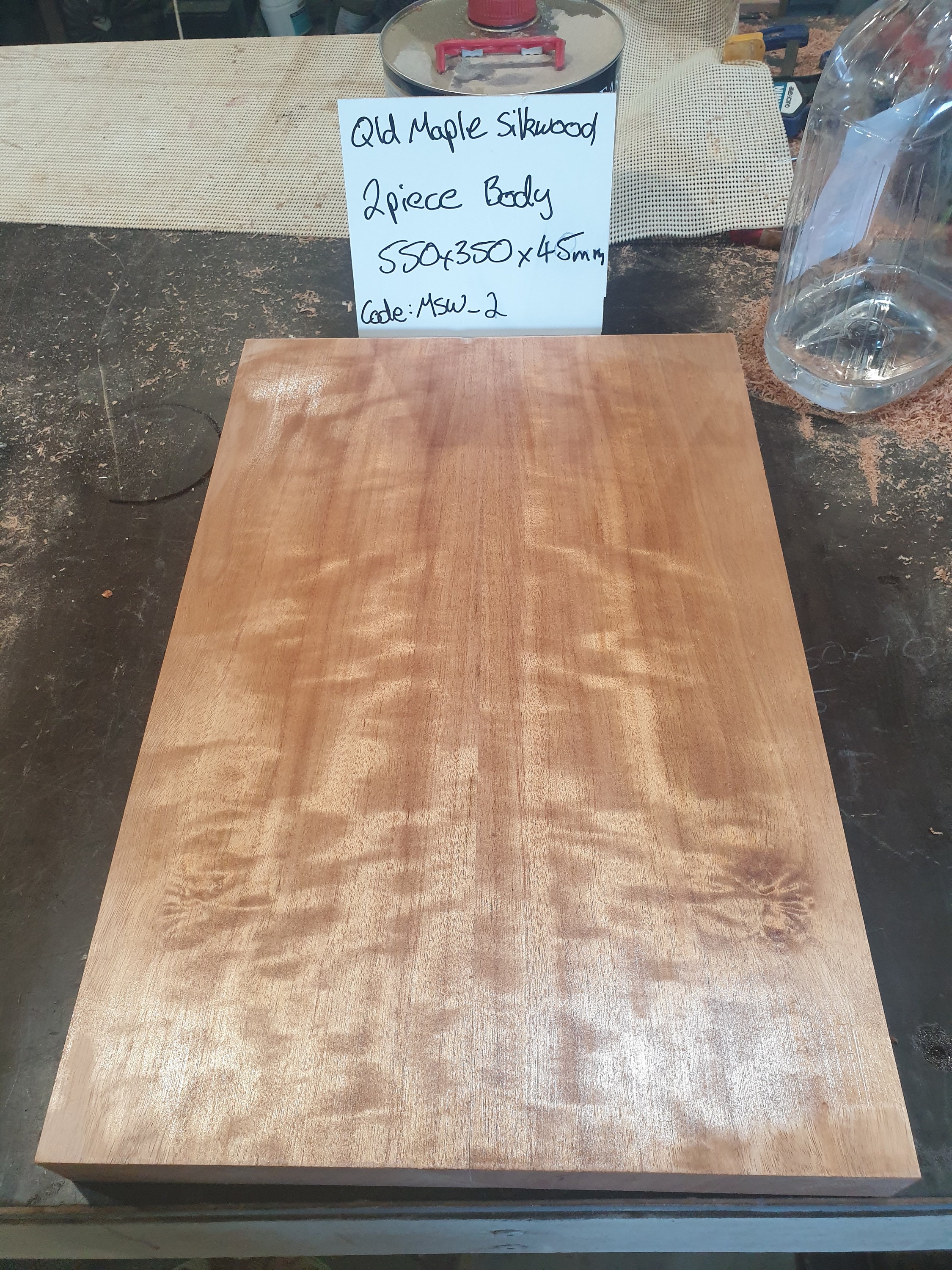 Qld Maple Silkwood electric guitar body blank Etsy