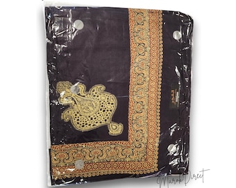 Premium Yemeni Shemagh Men Keffiyeh Shemagh Shawl, Embroidered Traditional Arab Head Neck Wrap, Cotton Blend Lightweight Comfortable Scarf