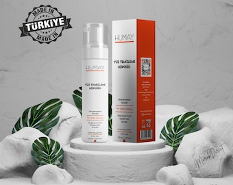 Schiuma detergente viso con acido ialuronico, alfa arbutina e acido cogico per una pulizia profonda - Detergente viso schiumoso idratante delicato vegano 175 ml