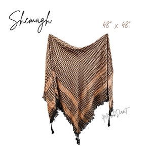 Palestine Shemagh Scarf, Palestinian Traditional Shemagh Keffiyeh, Men Women Arab Style Scarf, Army Military Desert Tactical Head Neck Wrap