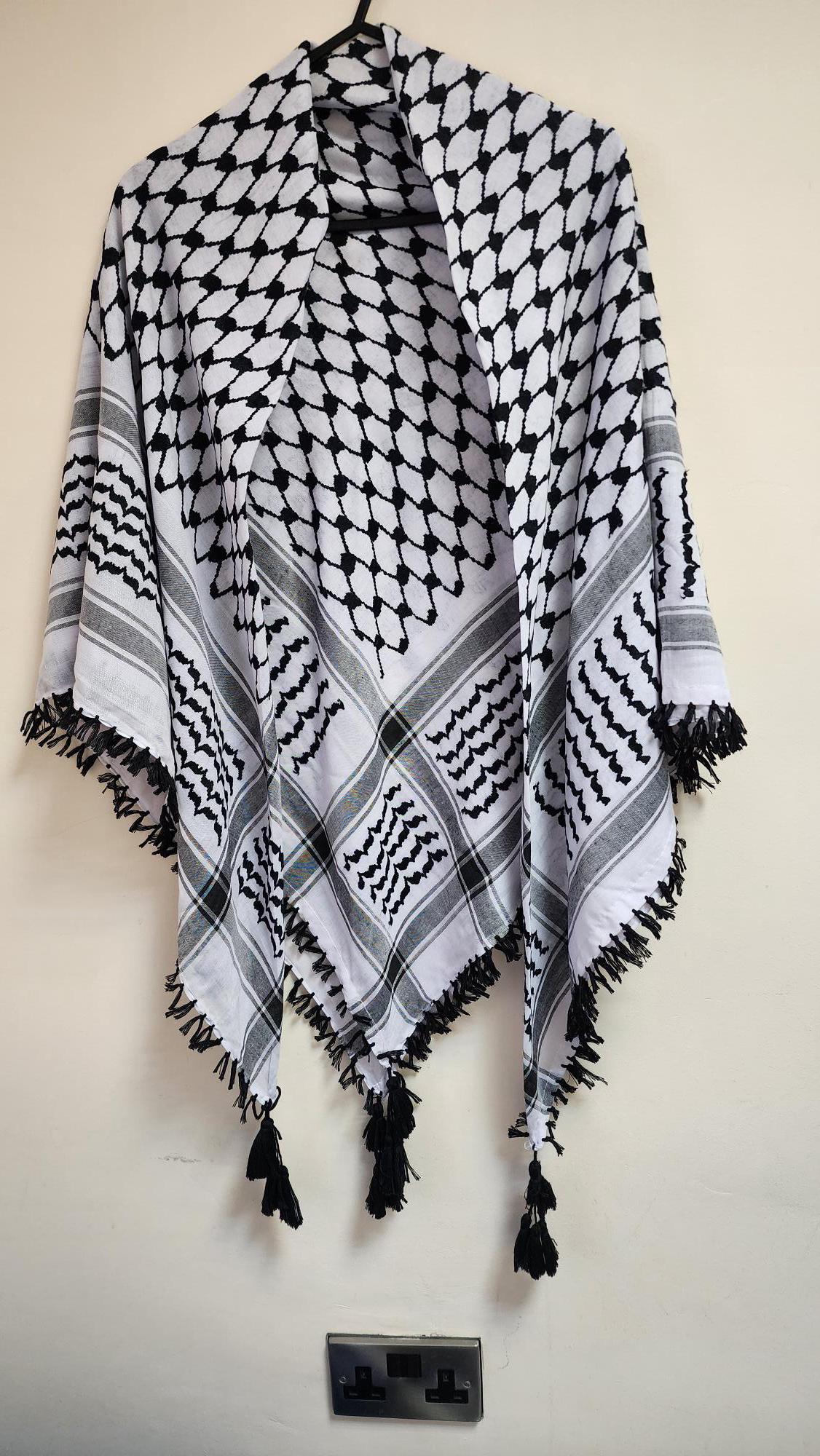 HIRBAWI パレスチナ製 Kufiya クーフィーヤ クフィーヤ 刺繍