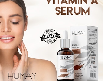 Humay Advanced Vitamin A Face Serum - Retinyl Palmitate & Hyaluronic Acid Anti-ageing Skincare Serum - Repair Fine lines Wrinkles Vegan 30ml