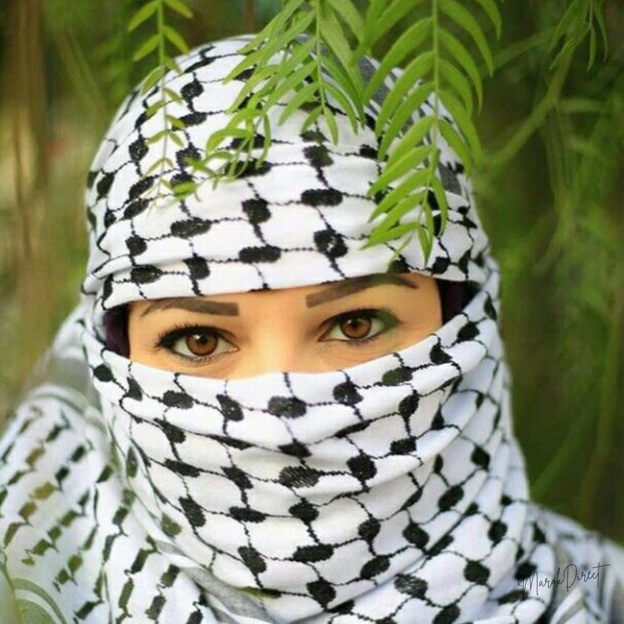 パレスチナ製クーフィーヤ（緑） パレスチナ製クーフィーヤ（緑）