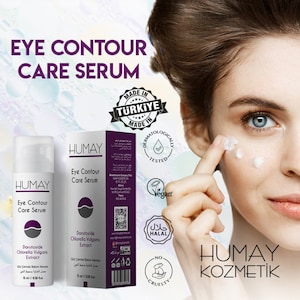 Humay Anti Ageing Eye Gel-Cream with Collagen for Dark Circles Puffiness - Hydrating Eye Contour Care Serum Smoothing Firming Treatment 15ml