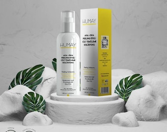HUMAY *Premium* AHA BHA Peeling Skin Cleansing Solution Hydrating Exfoliating Face Glow Blackhead Acne Clarifying Treatment Toner 200ml