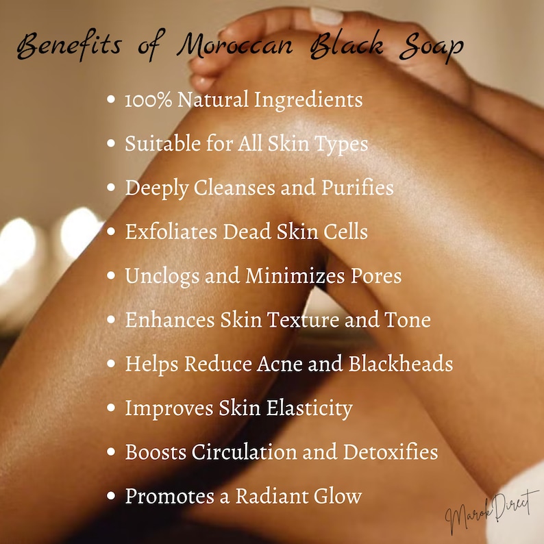 Moroccan Black Soap Blue Nila Natural Beldi Soap with Body Exfoliating Kessa Glove Traditional Hammam Spa Skin Scrub Mitt Savon Noir 200g