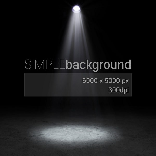 Stage spotlight on dark background.