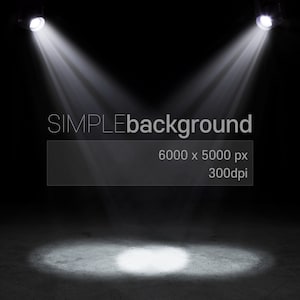 Spotlight on a dark stage.