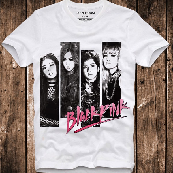 T-Shirt Blackpink Square Up Jennie Rosé Jisoo Lisa Smooth K Pop Korea Band