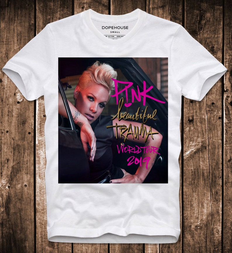 pink beautiful trauma tour hoodie