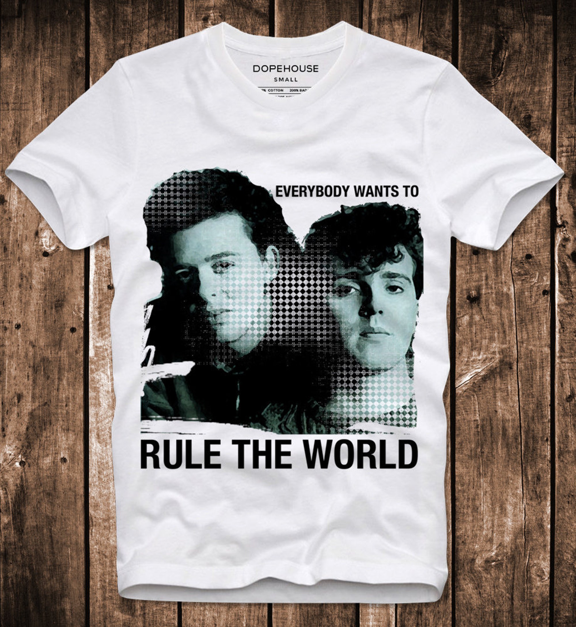 T-Shirt TFF Rule The World Curt Smith 80s 1980s Pop Synth Retro Vintage