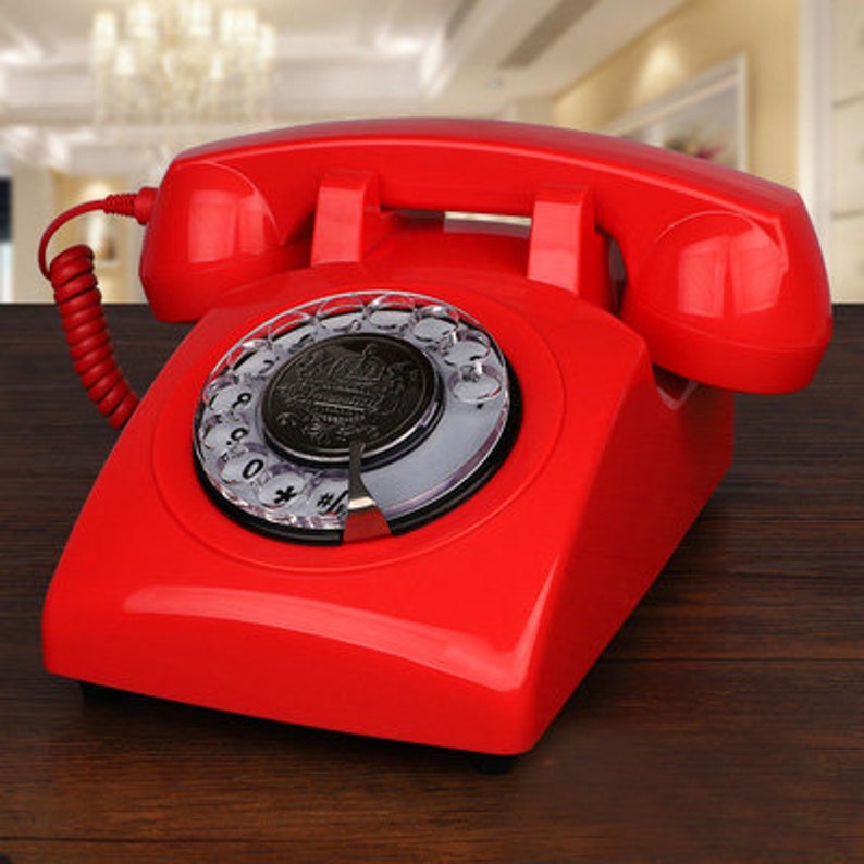 Retro Rotary Telephone Handsetsvintage Style Rotary Telephone Etsy