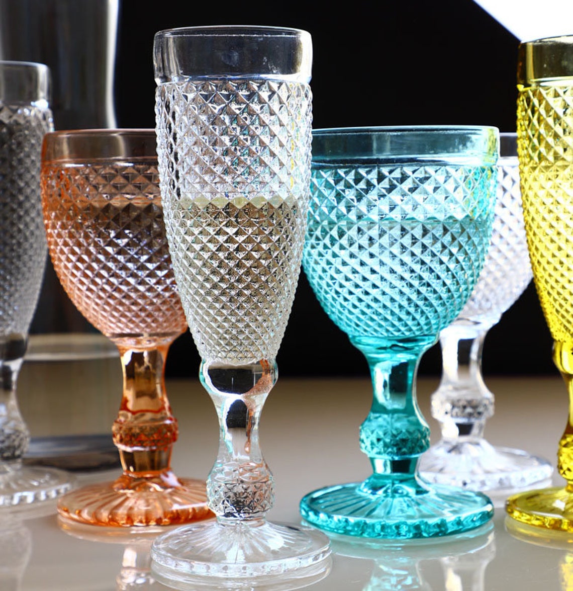 Vintage looking dessert glasses Vintage style dessert Etsy