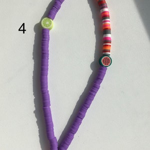 Fimo handy chain colorful handy charm for phone, beach accessoire for phone carrier handmade jewerly Fimo beads chain 4
