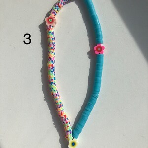 Fimo handy chain colorful handy charm for phone, beach accessoire for phone carrier handmade jewerly Fimo beads chain 3