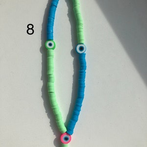 Fimo handy chain colorful handy charm for phone, beach accessoire for phone carrier handmade jewerly Fimo beads chain 8