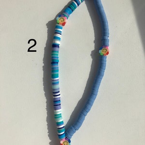 Fimo handy chain colorful handy charm for phone, beach accessoire for phone carrier handmade jewerly Fimo beads chain 2