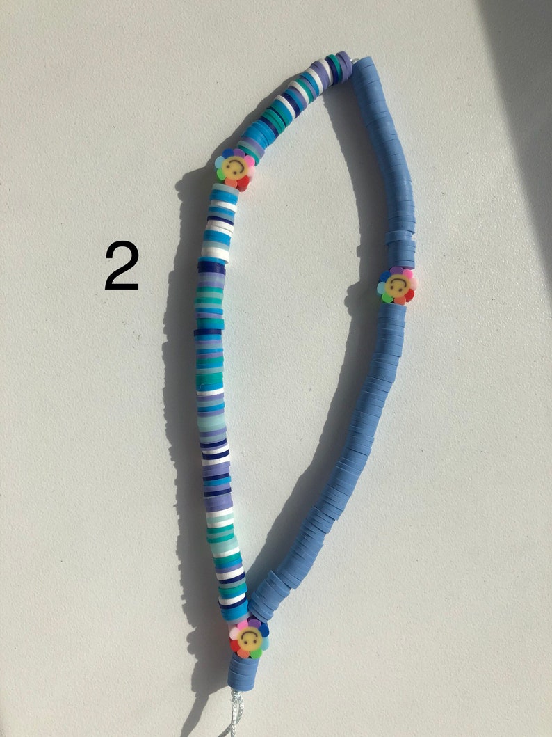 Fimo handy chain colorful handy charm for phone, beach accessoire for phone carrier handmade jewerly Fimo beads chain 2