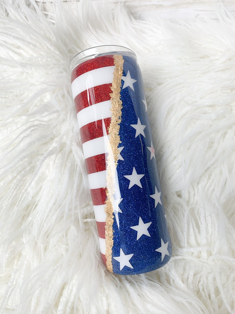 Download American Flag Tumbler SVG Patriotic Tumbler | Etsy
