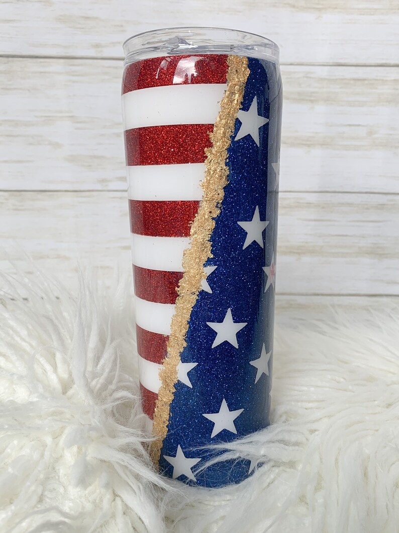 Download American Flag Tumbler SVG Patriotic Tumbler | Etsy