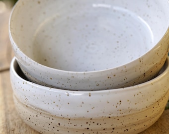 Hand-thrown bowl for muesli or soup