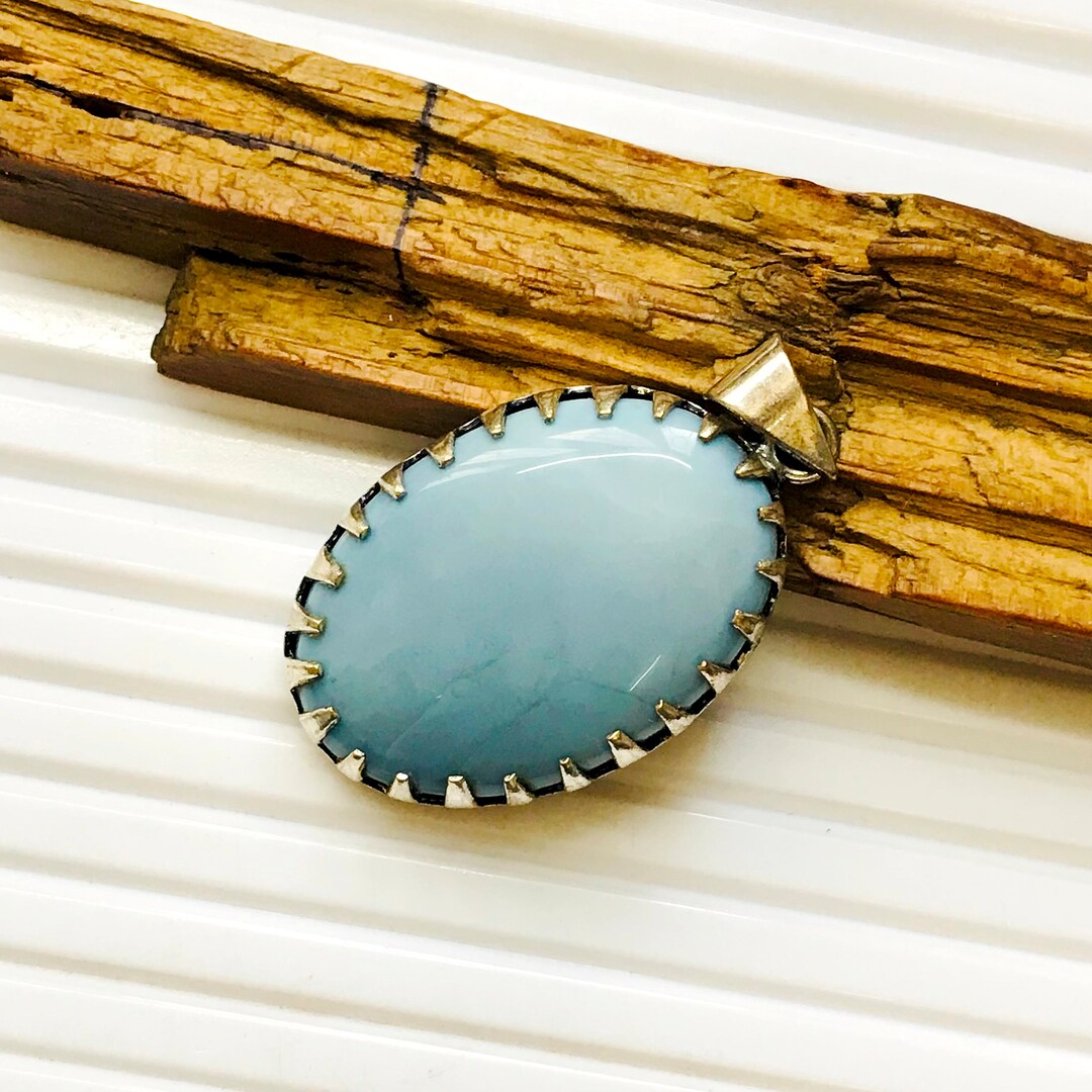 Vintage Eulen Medaillon Anhänger Mit Blauem Strass - Lange Kette Für Hochzeit & Alltag