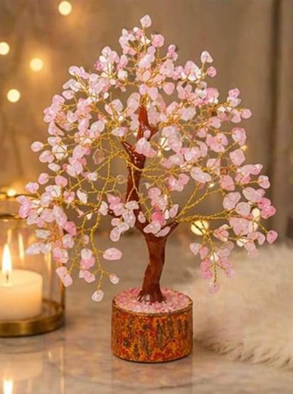 Rose Quartz Crystal Tree – Healing Crystal Decor - Etsy