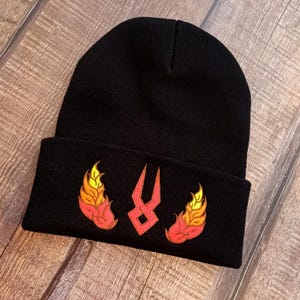 Hades Game Zagreus Embroidered Beanie Hat, Indie Video Games, Alternative fashion