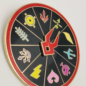 Hades Game Spinning Enamel Pin, Indie Video games, Interactive Enamel Pins for Display
