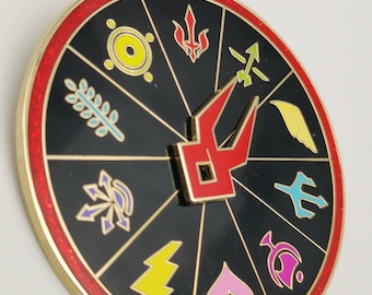 Hades Game Spinning Enamel Pin, Indie Video games, Interactive Enamel Pins for Display