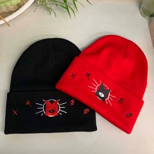 Cult of the Lamb Embroidered Beanie Hat, Indie Video Games, Gamer Clothes, Alternative Fashion and Cosplay