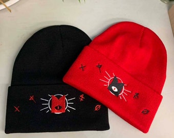 Cult of the Lamb Gorro bordado, videojuegos independientes, ropa de jugador, moda alternativa y cosplay