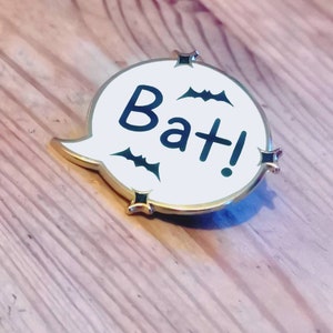 What We Do In The Shadows Bat Enamel Pin, WWDITS Laszlo Matt Berry Pins, Queer Art Gifts