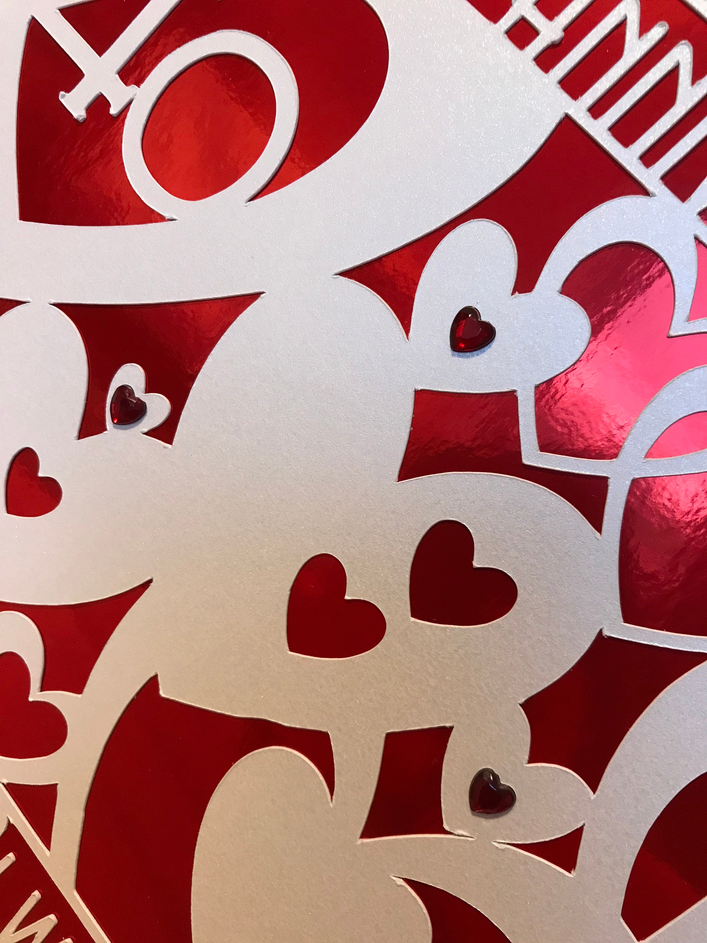LARGE Ruby, 40th Wedding Anniversary Card, Husband or Wife, Unisex ...