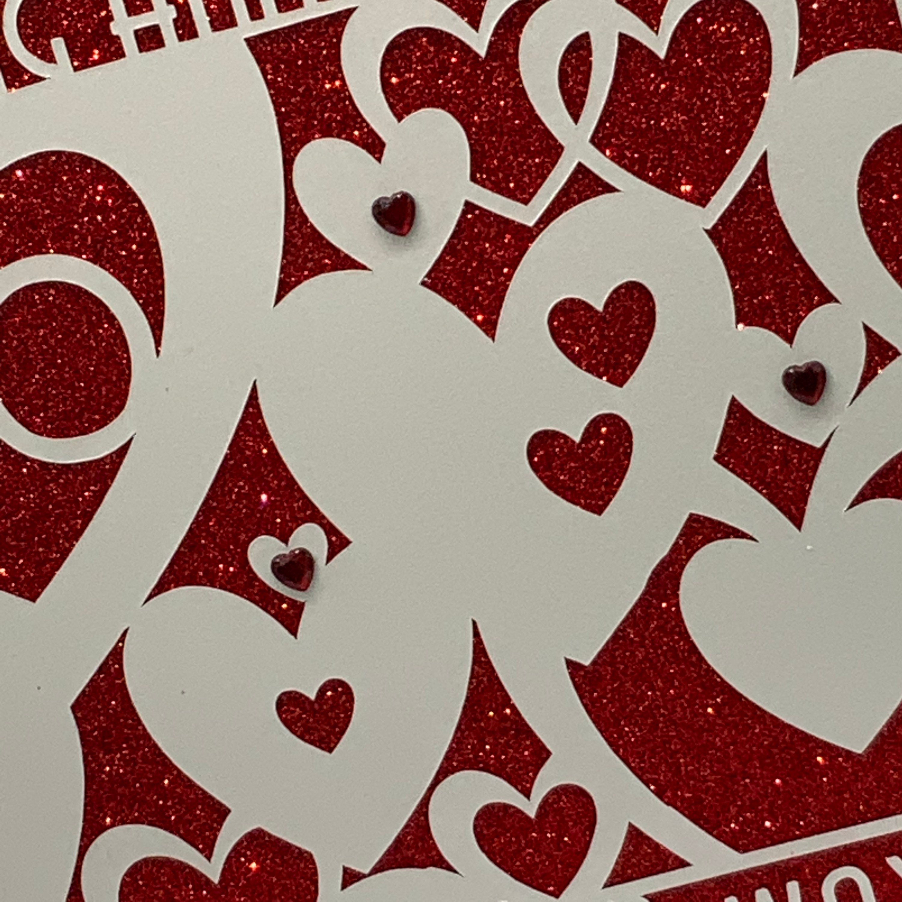 LARGE Ruby, 40th Wedding Anniversary Card, Husband or Wife, Unisex ...