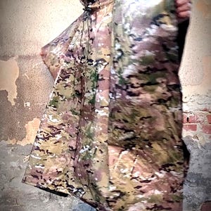 Anti-IR thermal blocking poncho combat rain cape camouflage
