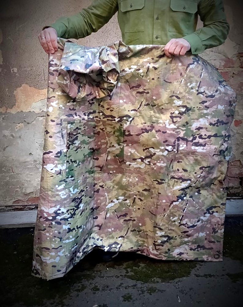 Tactical anti-thermal cloak INTERMAT fabric thermal shielding poncho