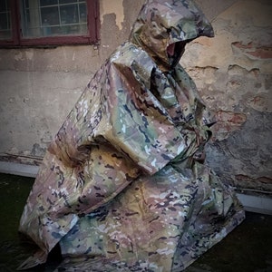 Military Thermal Poncho, Intermat Stealth Cloak, Survival Camo Cloak, Tactical Army Raincoat, STALKER Rain Jacket, Combat Ukraine Uniform
