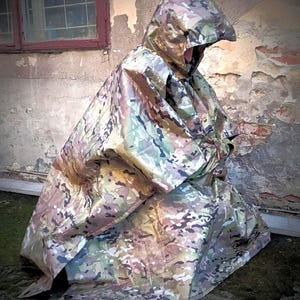 Military Thermal Masking Poncho – INTERMAT Anti-IR Stealth Cloak, Invisible to Thermal Cameras on Drones