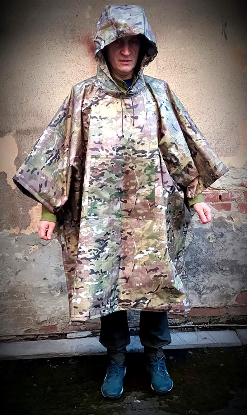 Anti-thermal poncho invisible to drones FLIR blocking combat gear