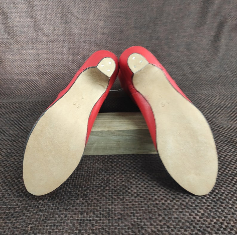 Ukrainian Shoes for Traditional Dance and Theatre Red Leather Etsy Canada
