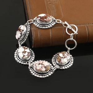 Wild Horse Bracelet  Natural Wild Horse Bracelet  Handmade Bracelet  Gemstone Bracelet  925 Sterling Silver Bracelet  Gift For Her / Him