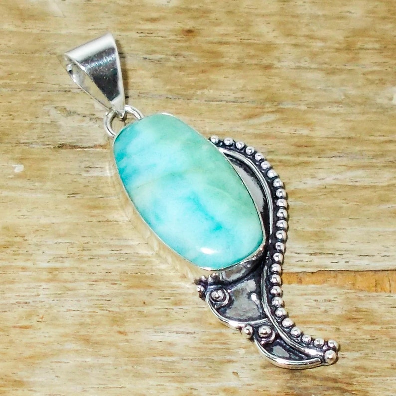1 2/4 925 Sterling Silver LARIMAR Pendant 1 2/4 925 Sterling Silver LARIMAR Pendant