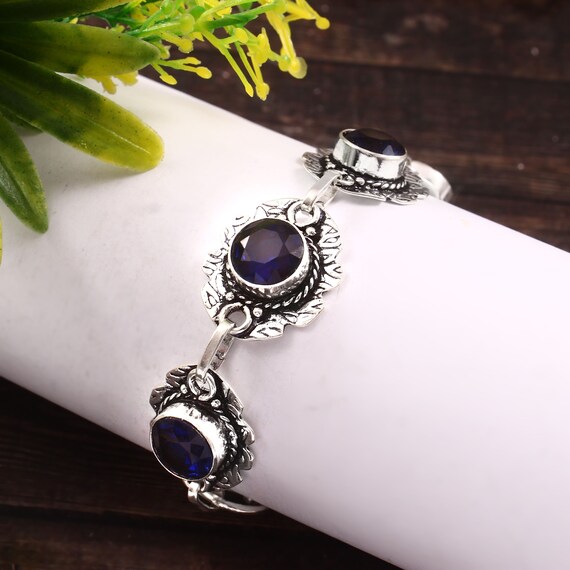 アイオライトブレスレット、ブルーアイオライトブレスレット