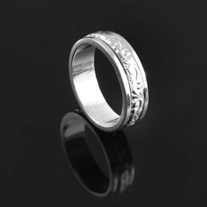 Spinner Ring,handgefertigter Ring,Sorgenring,Zierlichkeit Ring,925 Sterling Silber,Meditations Ring,Statement Ring,Fidget Ring,Geschenk für Sie,Geburtstagsgeschenk