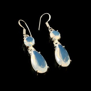 Opalite Earring,Handmade Earring,Gemstone Earring,925 Sterling Silver Earring,Gift For Her,Birthday Gift,Anniversary Gift,Women Jewelry