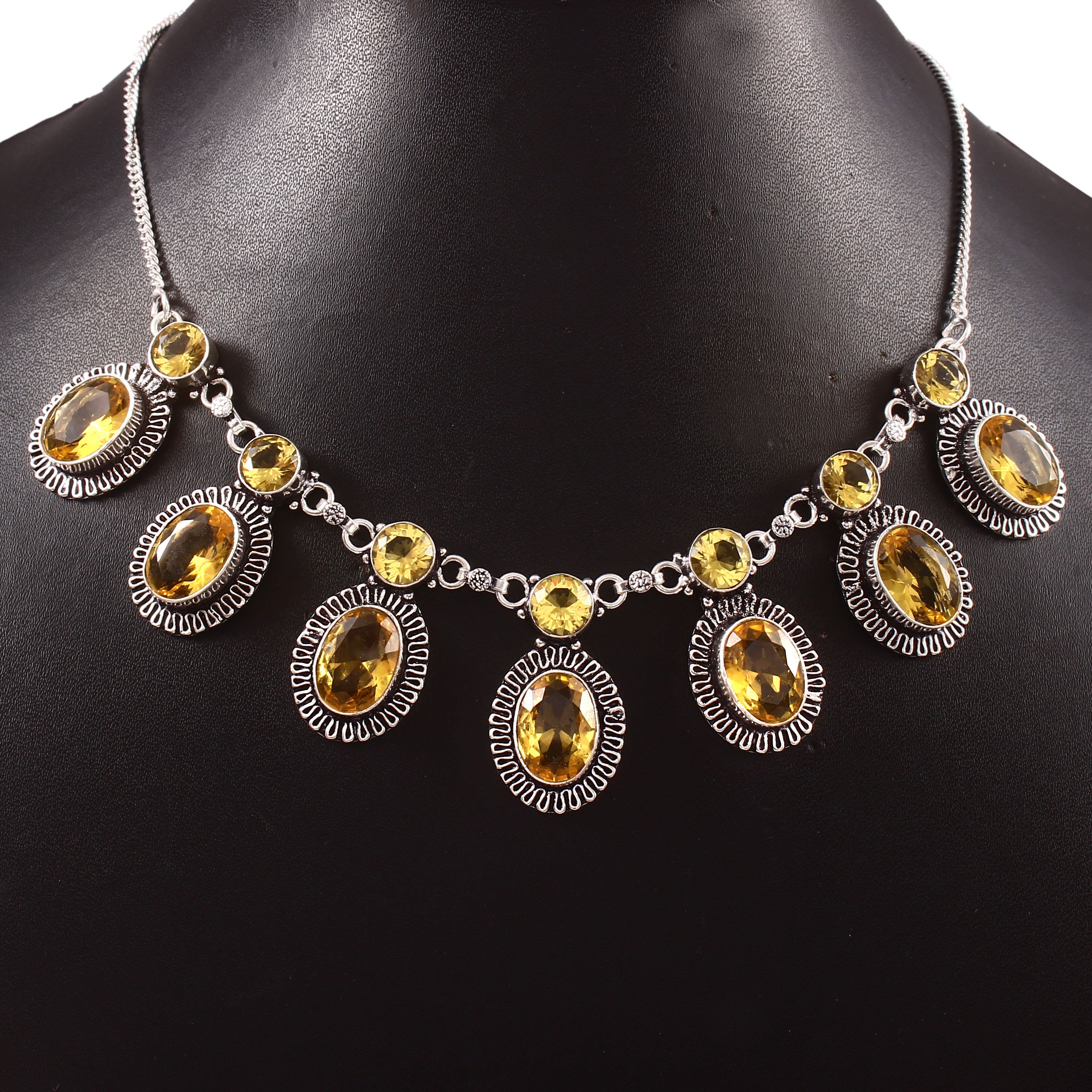 Collana Di Cristallo Citrino, Cristallo Giallo Taglio Grezzo, Collana Saldata, Ciondolo Minerale, Citrino Grezzo, Gioielli In Pietra, Chakra Del Plesso Solare - Italia - Foto 8