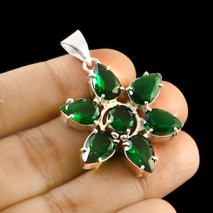 Green Tourmaline Pendant,Handmade Pendant,Gemstone Pendant,925 Sterling Silver Pendant,Gift for Her,Women Pendant For Necklace